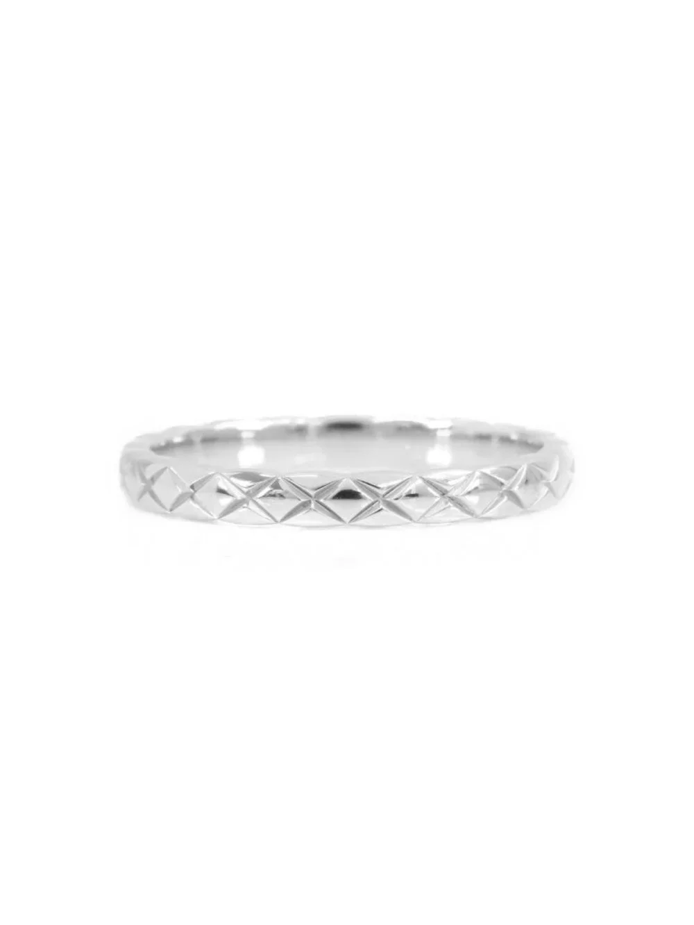 Chanel Coco Crush Collection Ring Platinum Mini